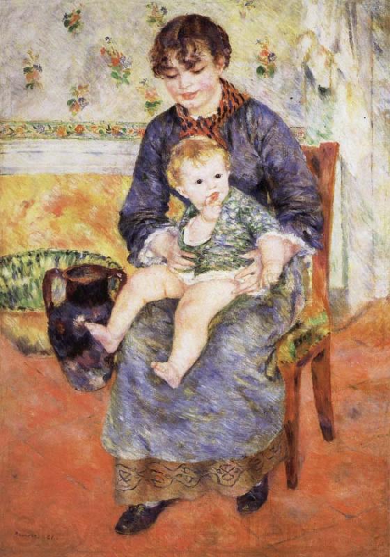 Pierre Renoir Mother and Child Spain oil painting art